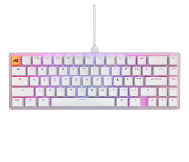 Glorious GMMK 2 Compact Fox Linear biała GLO-GMMK2-65-FOX-W - 1046744 - zdjęcie